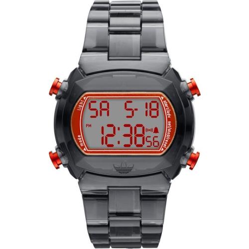 New-adidas Candy Clear Black Acrylic Strap+red Digital WATCH-ADH6510