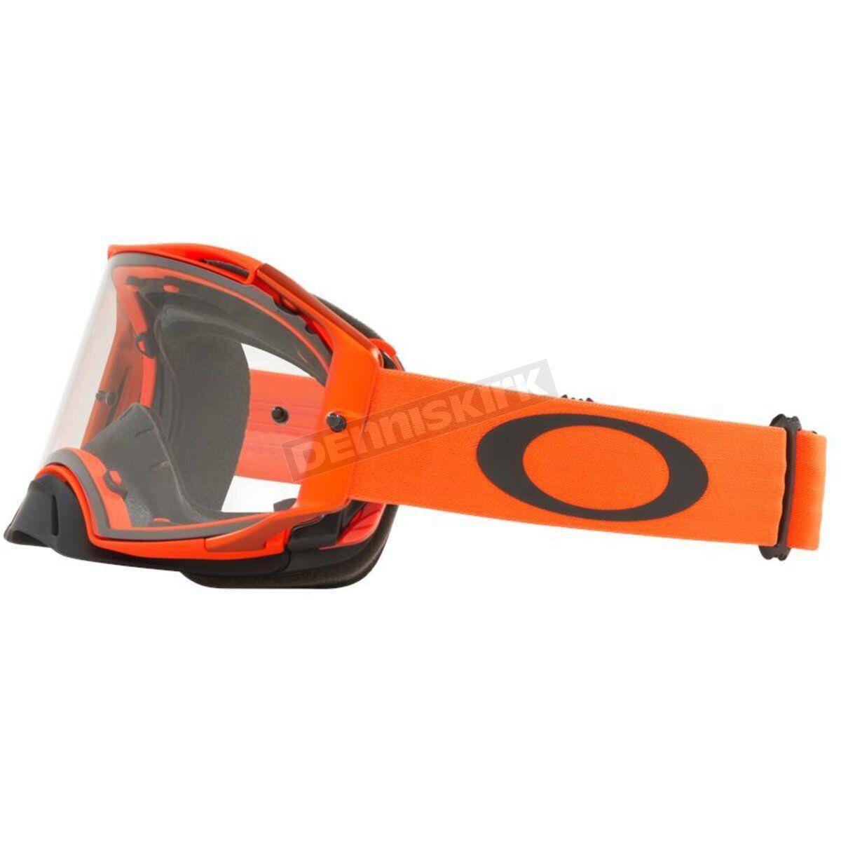 Oakley Orange MX Moto Goggles W/clear Lens-0OO7046 7046B6