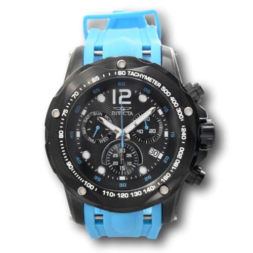 Invicta watch Speedway - Black Face, Black Dial, Blue Band