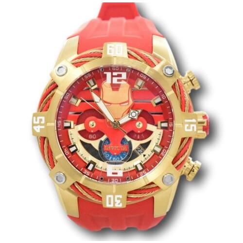 Invicta watch Bolt - Gold Dial, Red Band, Gold Bezel