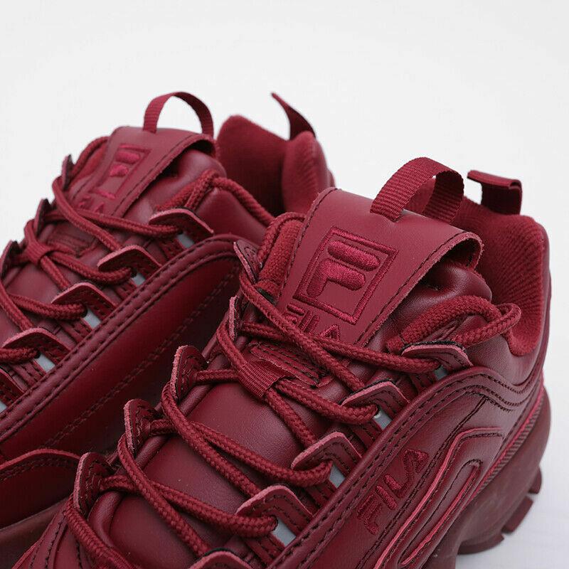 maroon fila boots