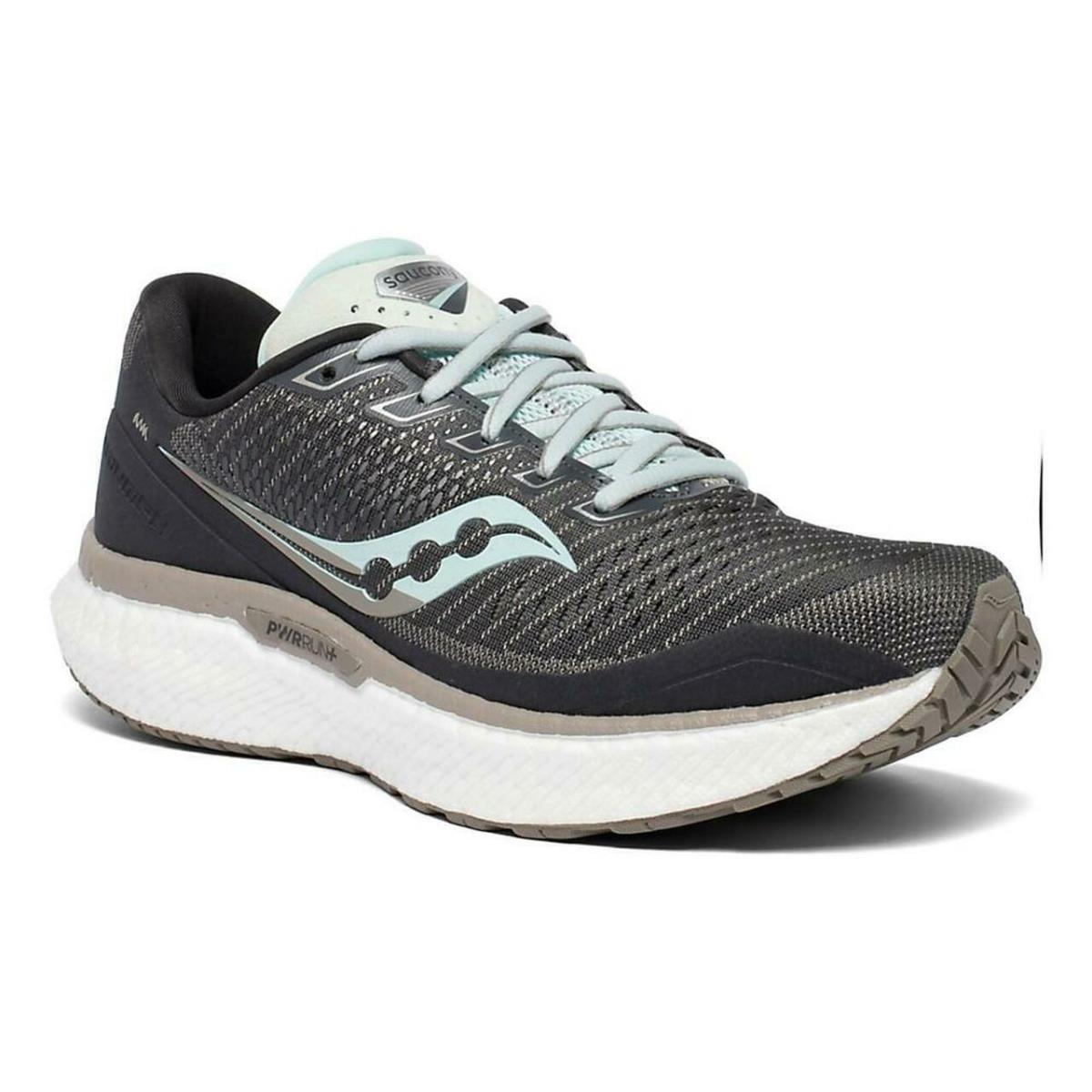 Women`s Saucony Triumph 18 Charcoal Sky Running Training Shoes Sizes 6-11