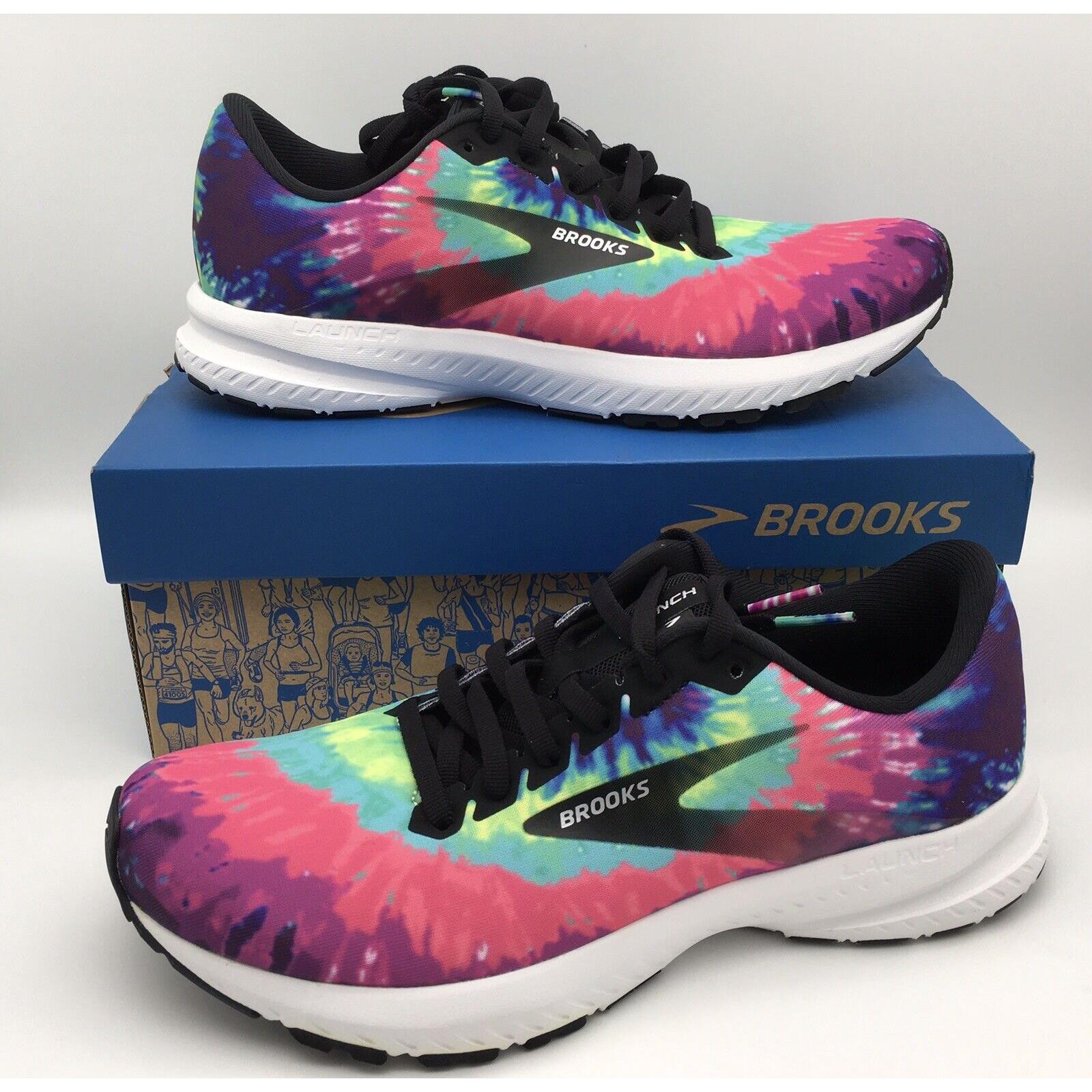Brooks Launch 7 Run Rock N Roll Marathon Tie Dye Running Shoes Women`s Size 9.5