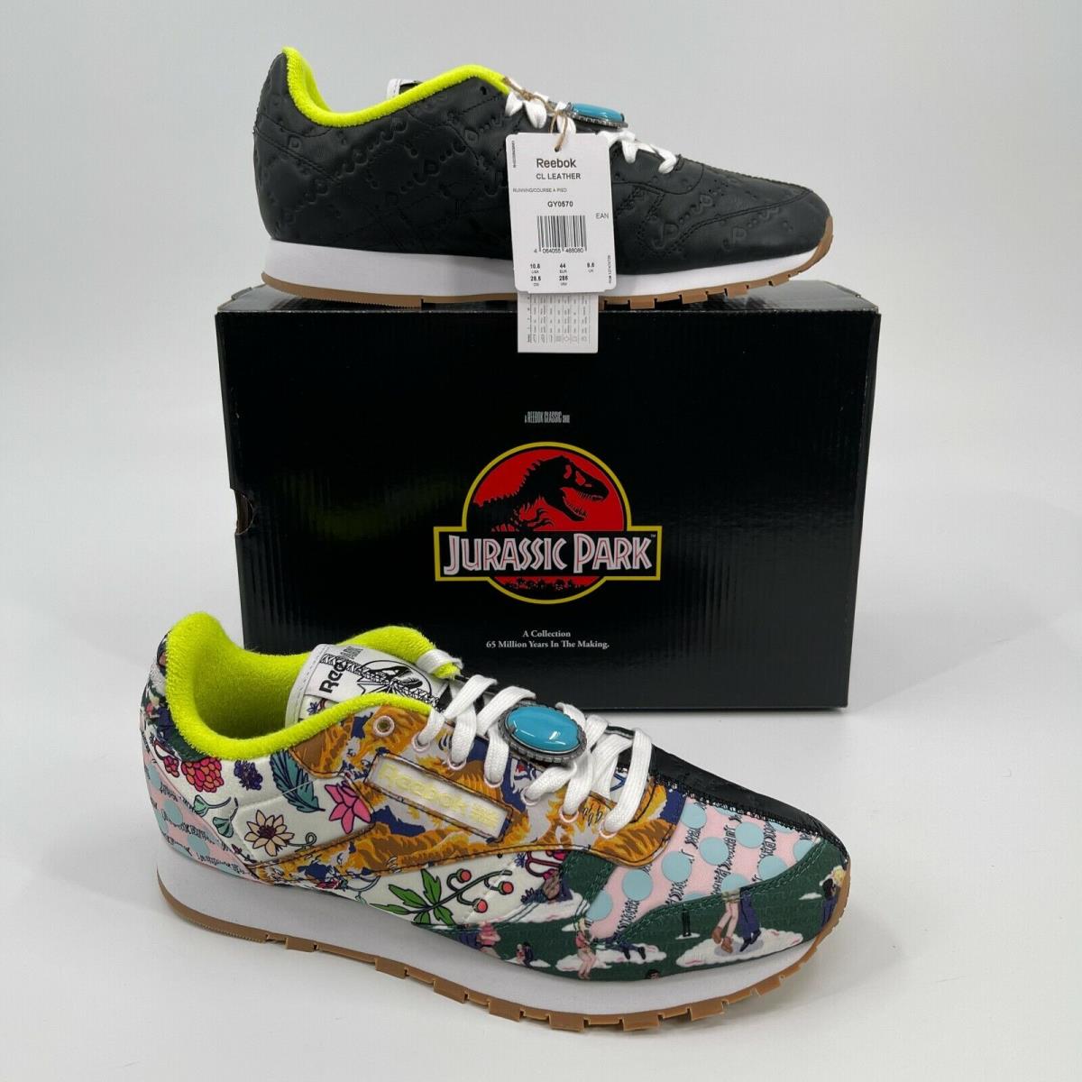 Reebok x Jurassic Park Classic Leather Shoes Sneakers Size 10.5 with Box