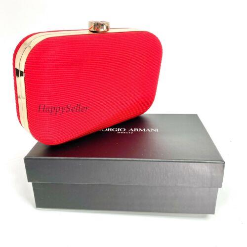 giorgio armani red clutch