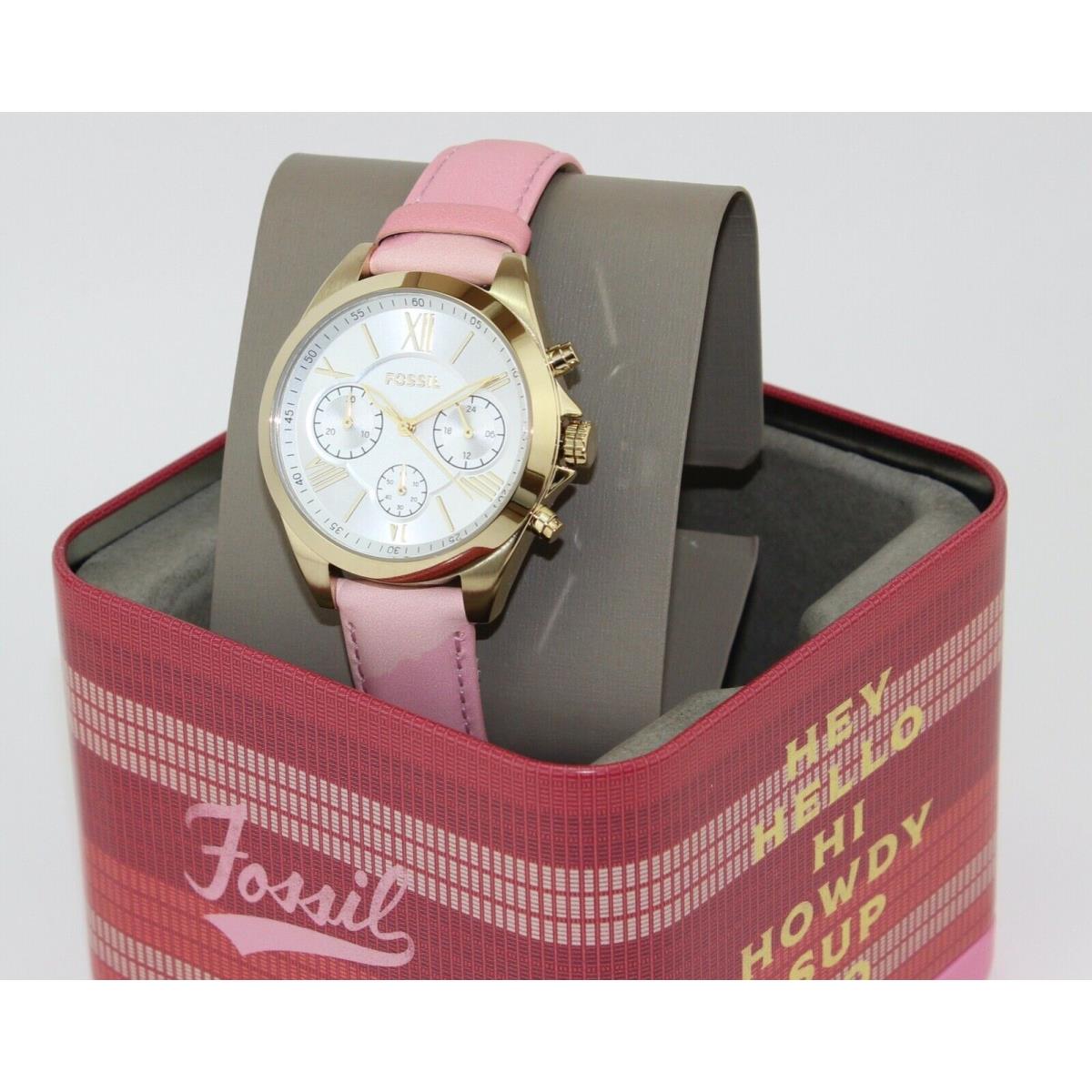 Fossil Modern Courier Chronograph Pink Gold Womens BQ3779 Watch