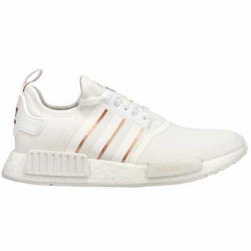 Adidas Nmd_R1 Lace Up Womens Sneakers Shoes Casual - White - White