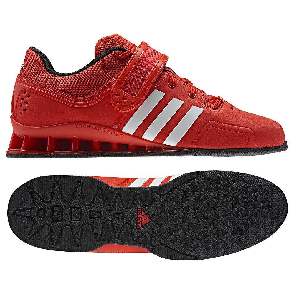 Men`s Adidas Adipower Weightlifting Shoes Red White Size 16 with Box V24382