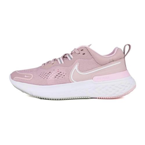 Nike Women`s React Miler 2 Running Shoes Plum Chalk/pink Foam/white - Pink
