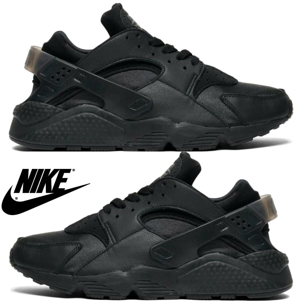 Nike Air Huarache Men`s Casual Shoes Running Athletic Comfort Sport Black - Black , Black/Black/Anthracite Manufacturer