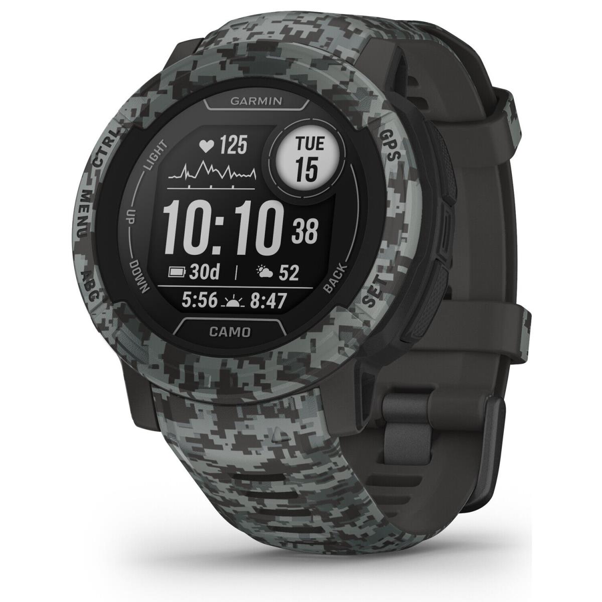 Garmin Instinct 2 Rugged Gps Fitness Watch Graphite Camo Edition 010-02626-13