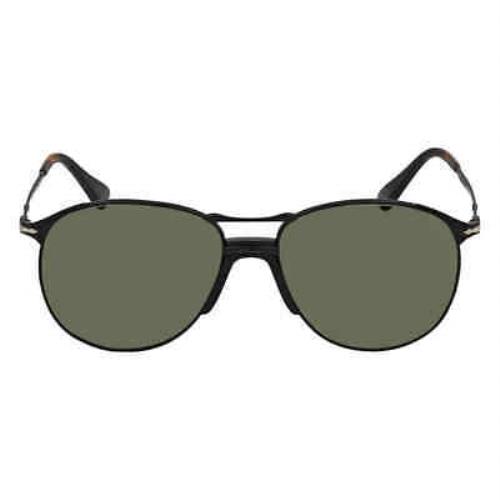 Persol 649 Series Green Pilot Sunglasses PO2649S 107831 55 PO2649S 107831 55