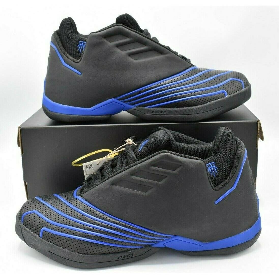 t mac 1 black and blue shoes