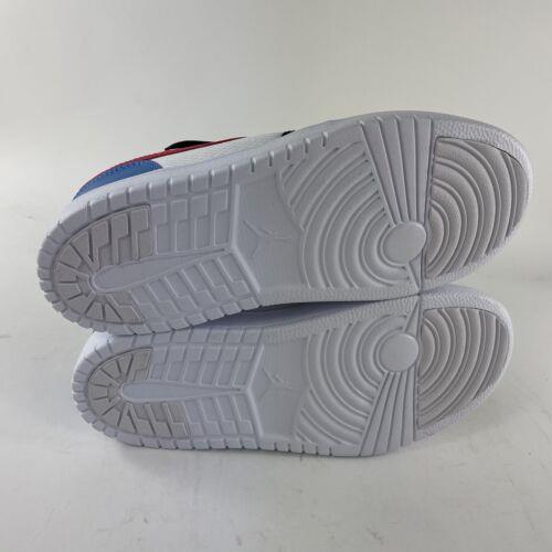 Nike Air Jordan 1 Low Shoes PS Size 2.5Y Fushion Red Black White 