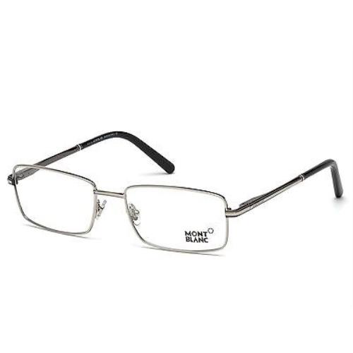 Montblanc Men Glasses Optical Frames Eyeglass Frames MB0578 08 Gumetal Italy - Shiny Gunmetal Frame, Clear Lens