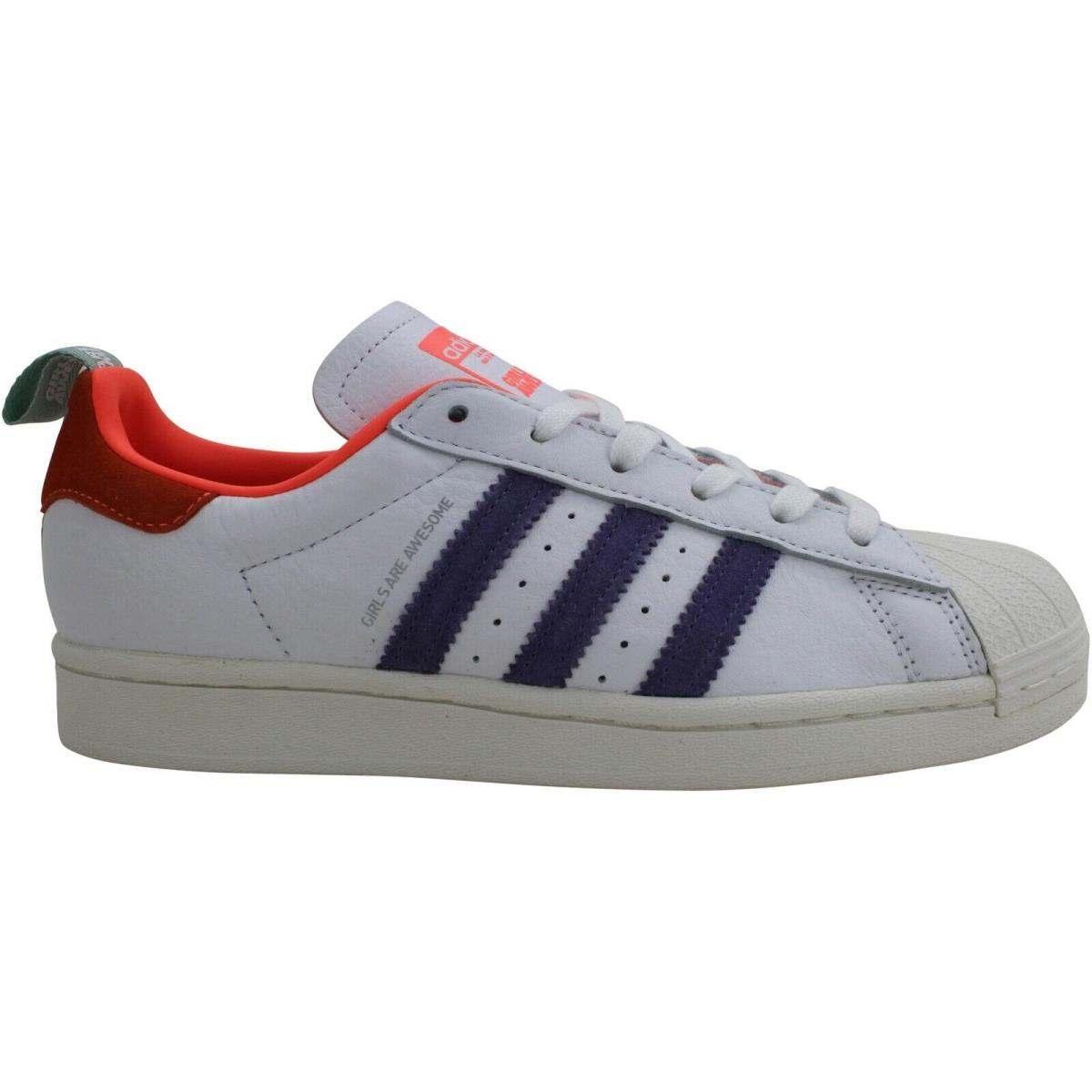 Adidas Superstar Men`s Shoes Cloud White/icey Pink/signal Coral FW8087 - Cloud White/Icey Pink/Signal Coral