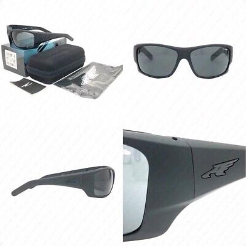 Arnette Heist 2.0 AN4215 447/87 66mm Fuzzy Black W/gray Lenses Sunglasses