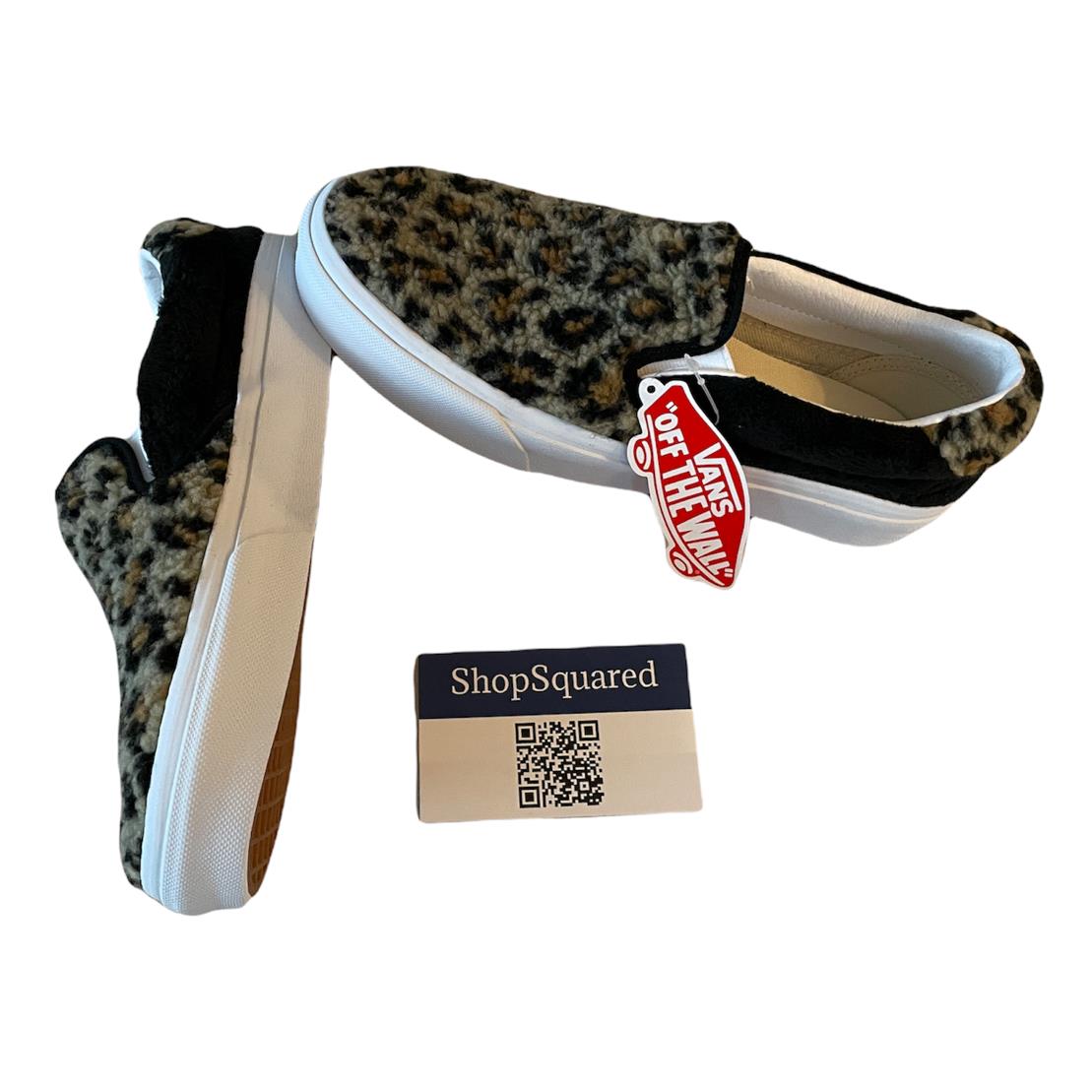 vans leopard fur shoes