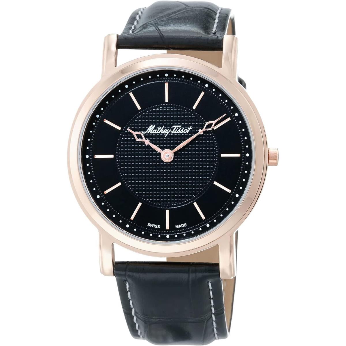 Mathey Tissot Men`s City Black Dial Watch - H611252PN