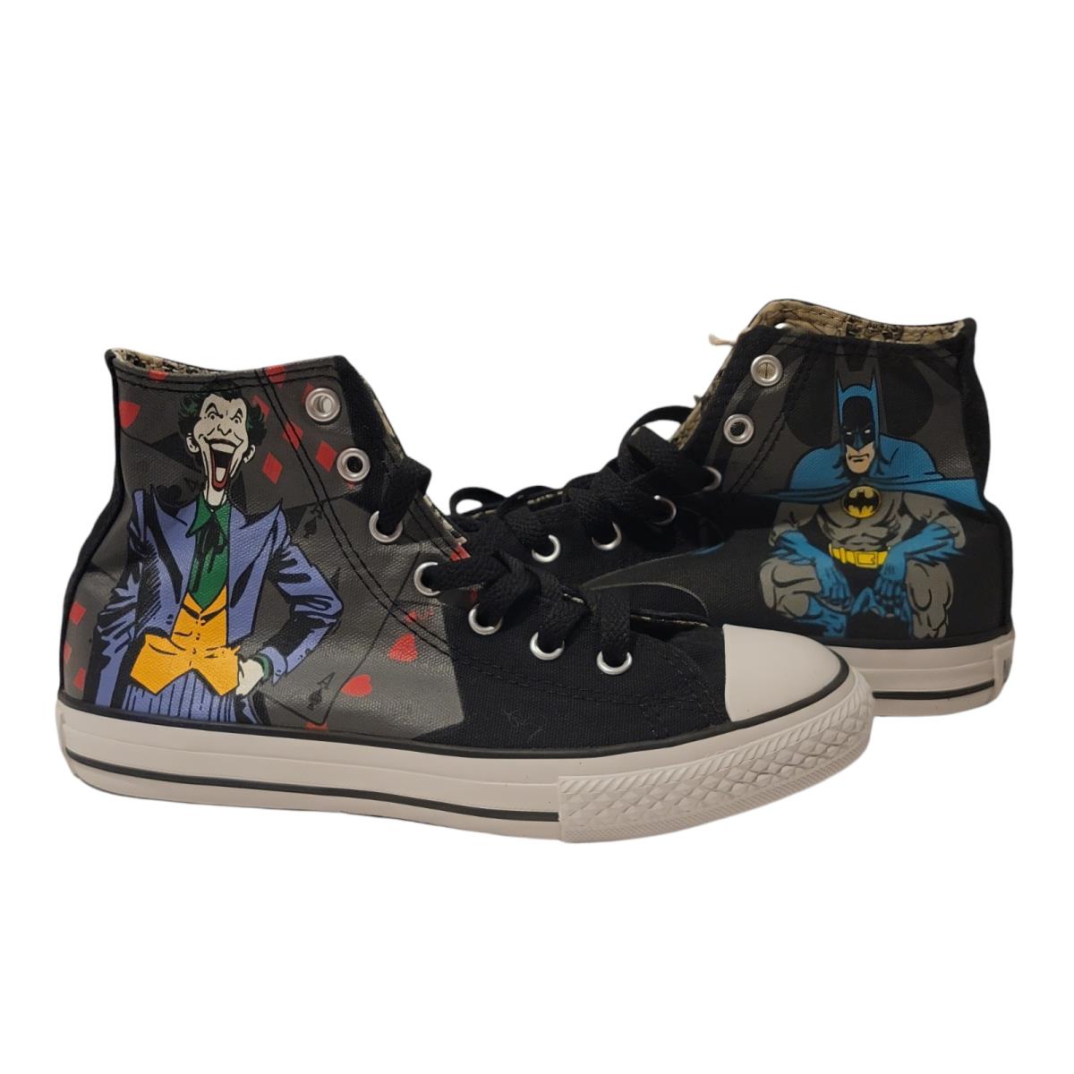 Converse All Star Joker Batman Boys Skate Shoes Size 2 Black DC Comics Originals