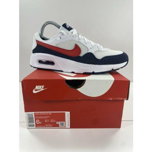 air max sc white red navy