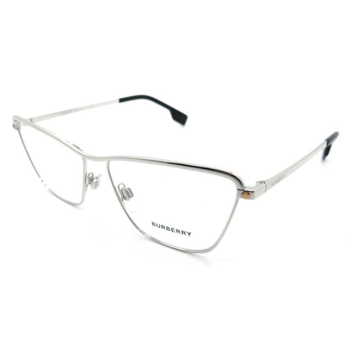 Burberry Eyeglasses Frames BE 1343 1303 57-14-140 Silver Made in Italy