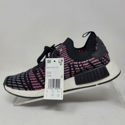 adidas originals nmd sneakers in black and pink