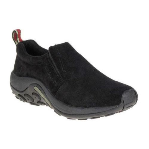 Merrell Men`s Suede Trail Runners in 4 Colors Medium D and Wide EE Black