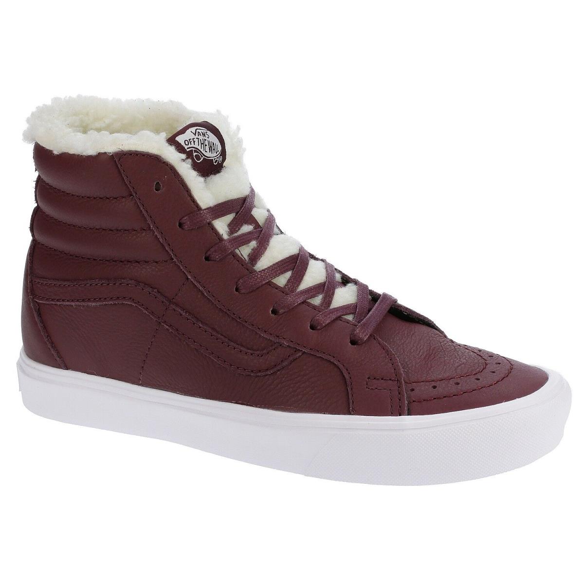 Vans Unisex SK8-Hi Reissue Lite Sherpa Port Royale True White US Mens 8.5 Wmn 10 - Purple