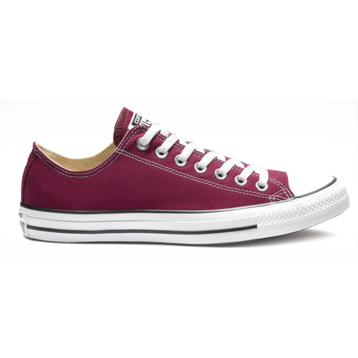 Classic Converse Unisex Chuck Taylor All Star Low Sneaker Canvas Upper Mens Size Maroon