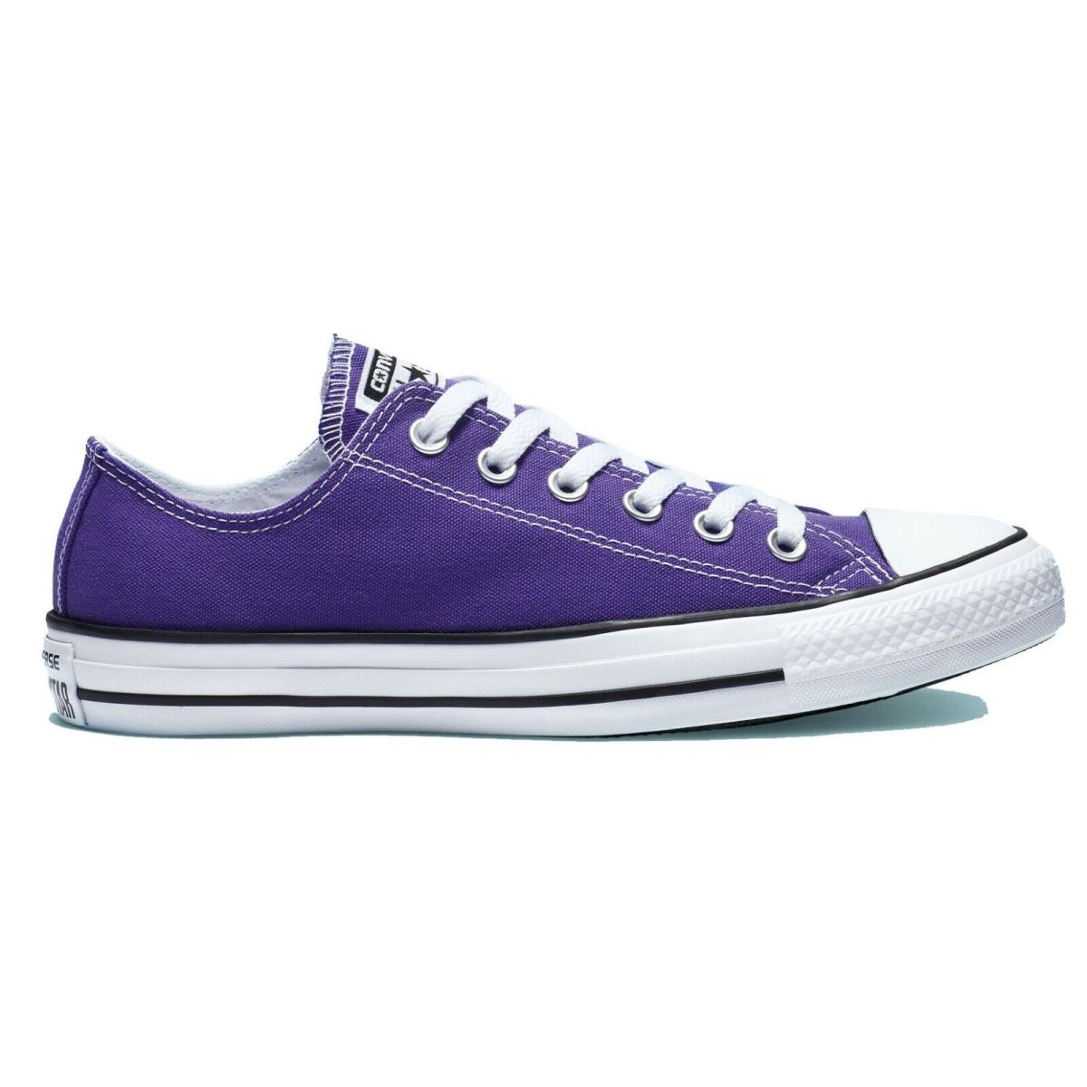 Classic Converse Unisex Chuck Taylor All Star Low Sneaker Canvas Upper Mens Size Purple