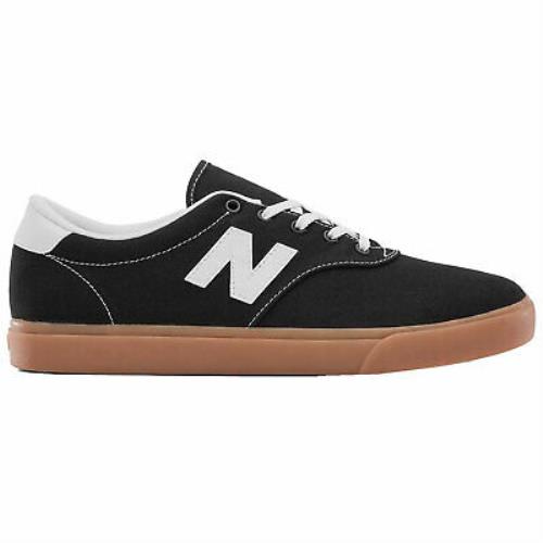 Balance Men`s AM55 Low Top Sneaker Shoes Black with White Footwear Walk