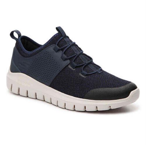 Skechers Men`s Flex Reform Intrains Slip-on Low Top Sneaker Shoes Navy Blue