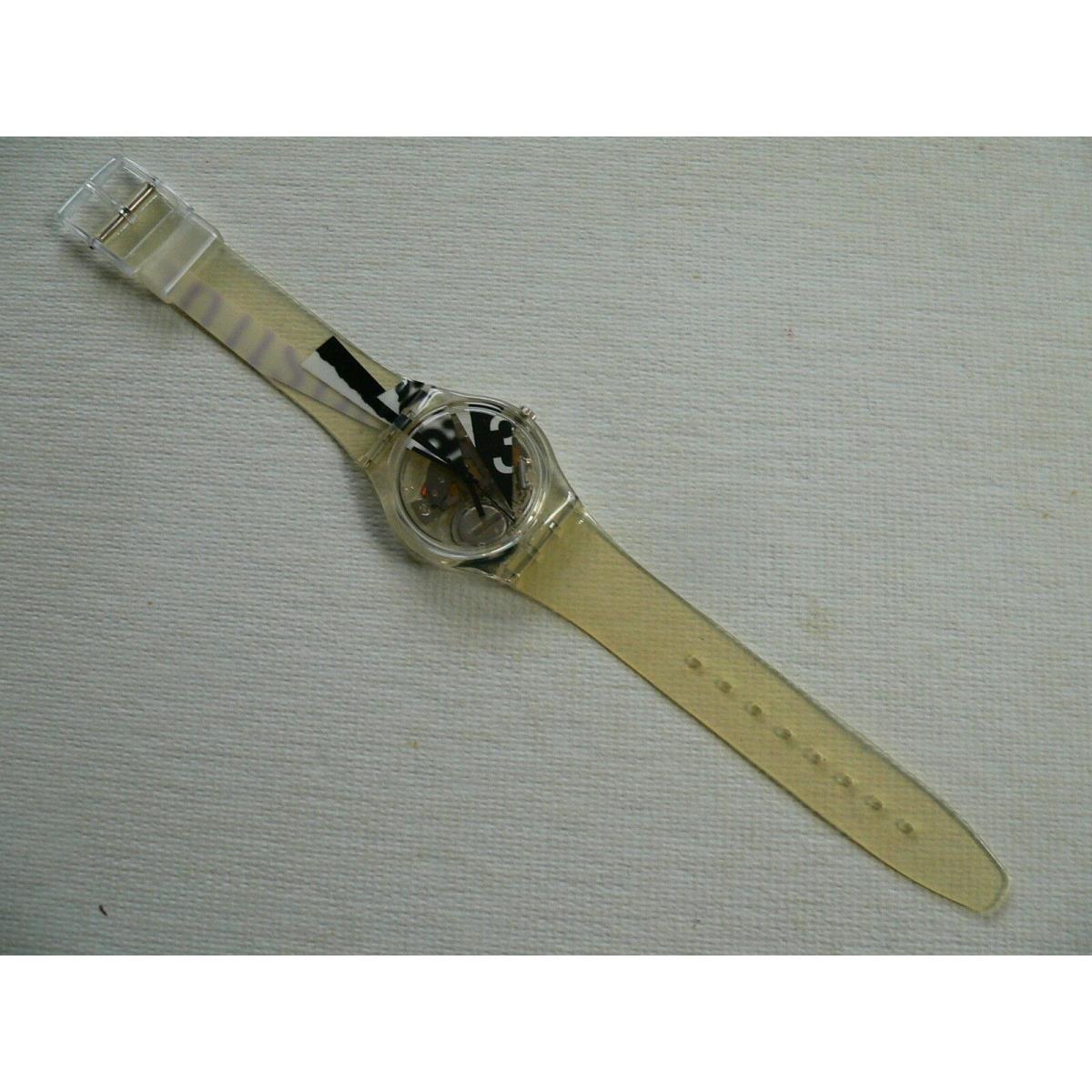 Swatch watch  - Multi-Color Dial, Clear Band 0