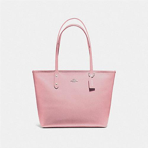 Coach Crossgrain Leather City Zip Tote F58846 F294887 F57522 F38161 F37785 Blush 2