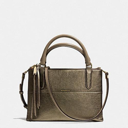 Coach Crossgrain Leather Signature Christie Carryall GD/Gold