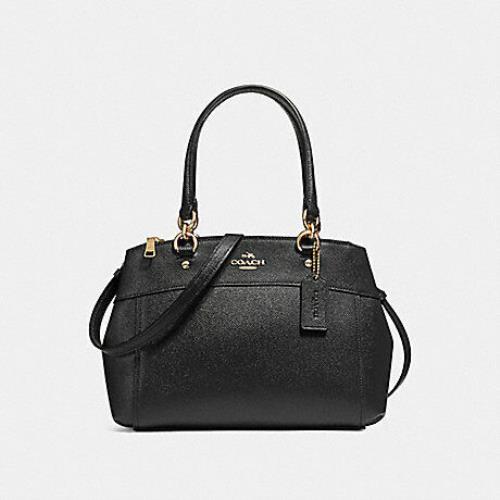 Coach Crossgrain Leather Signature Christie Carryall IM/Black