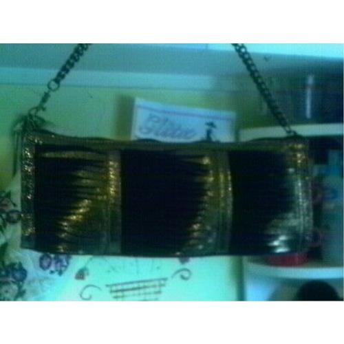 Steve Madden Bronze Metalic Evening Purse with Bronze Chain Accent Boho Chic