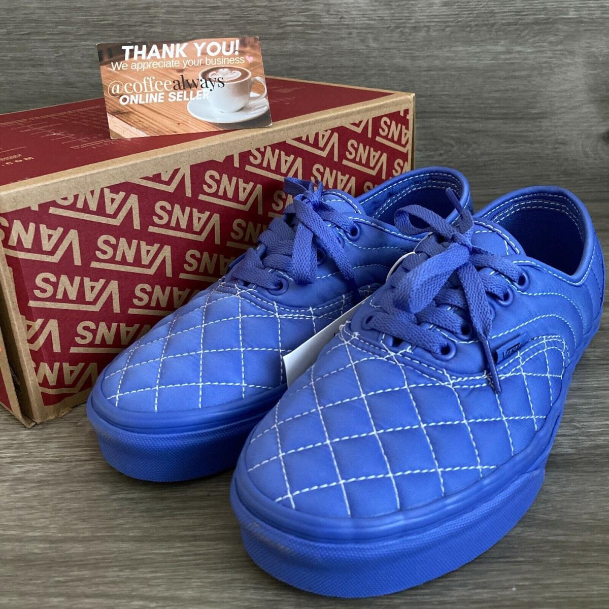 Vans x Opening Ceremony Quilted Baja Blue Size 8 Women`s
