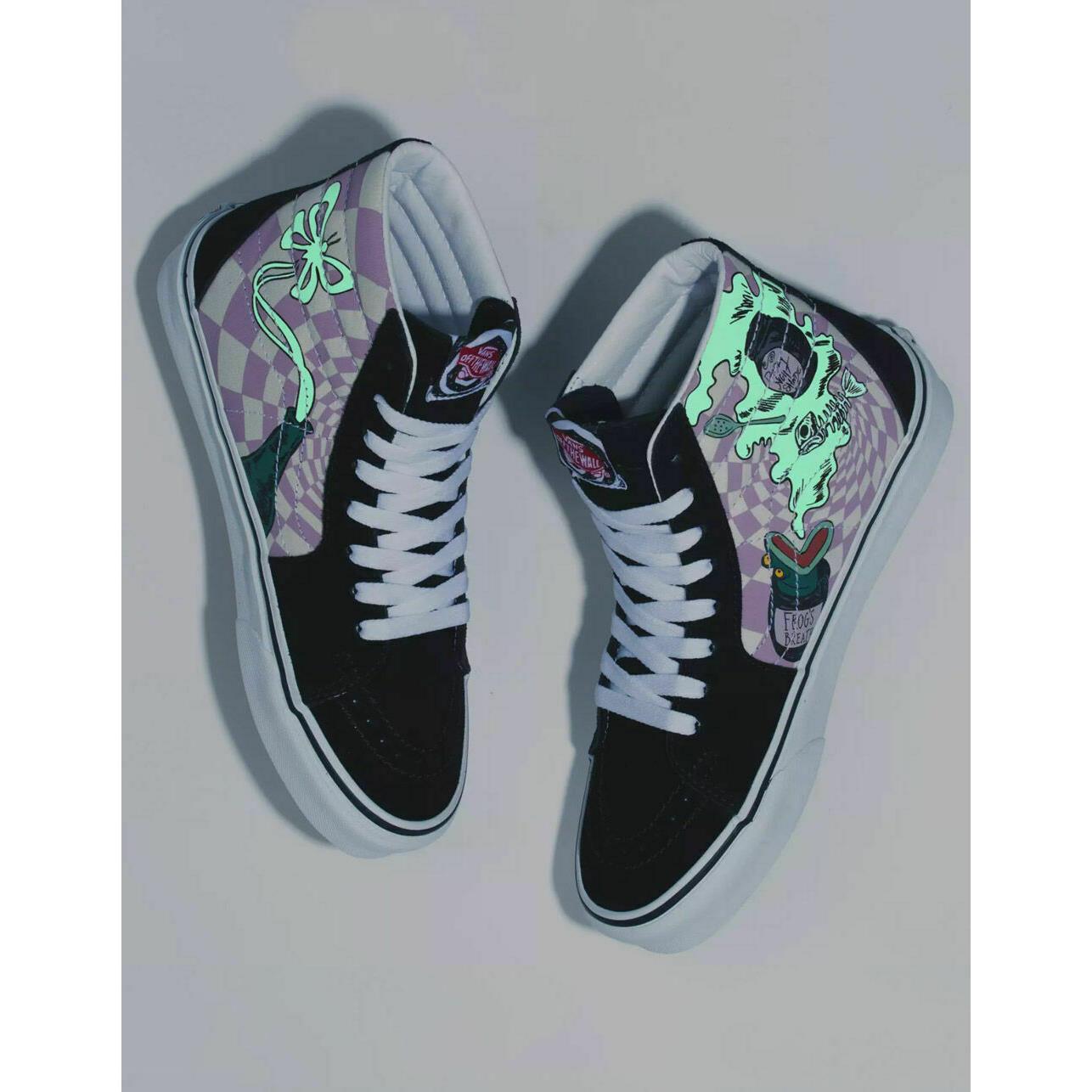 nightmare before christmas glow in the dark vans