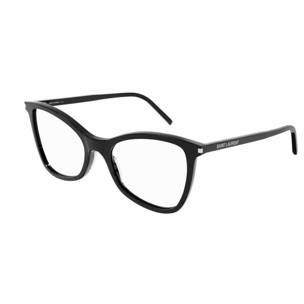 Saint Laurent SL 478 001 Black Cat Eye Women Eyeglasses - Black Frame, Clear Lens