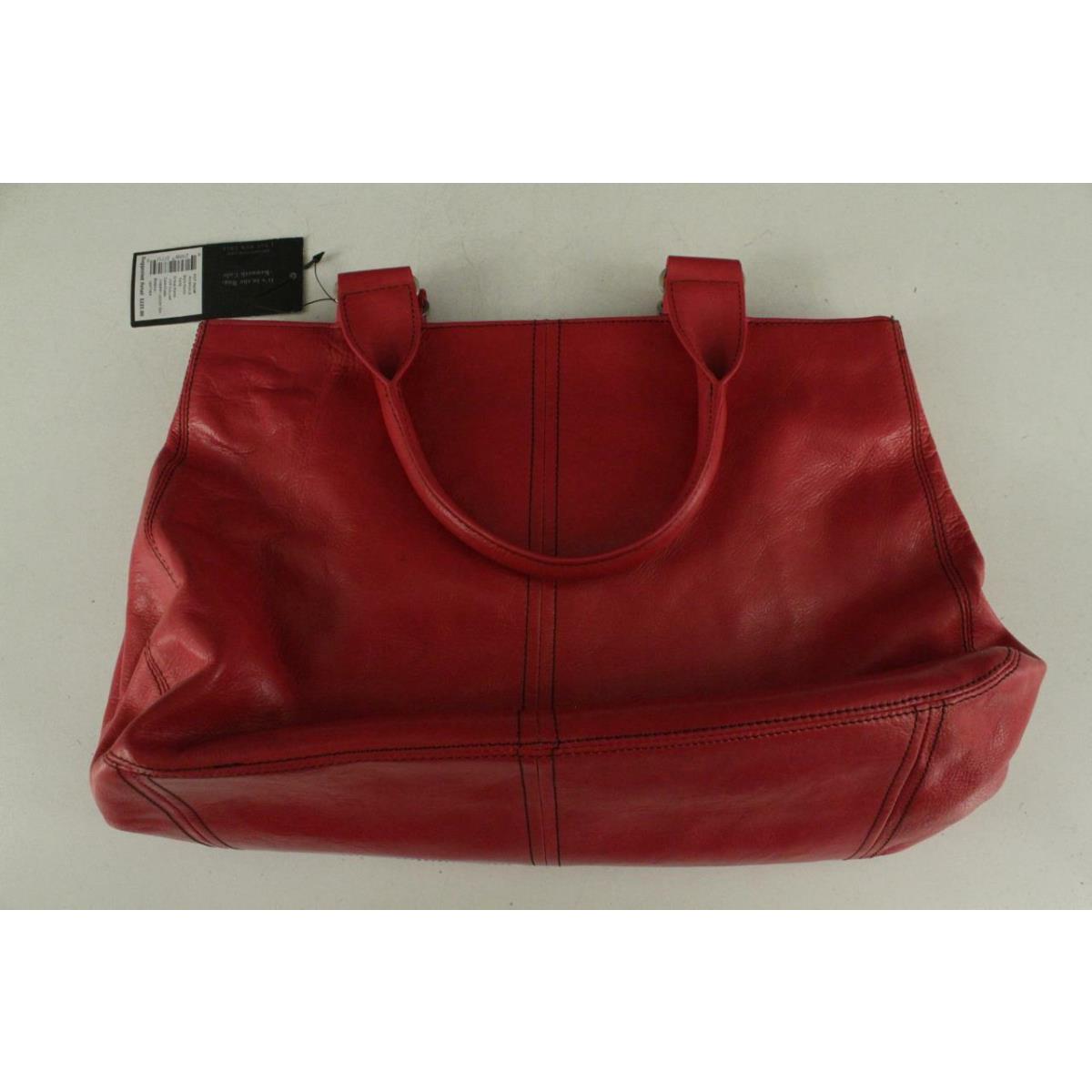 Modern Designer Leather Purse Kenneth Cole Cherry Lechy Pink Top Collar 620