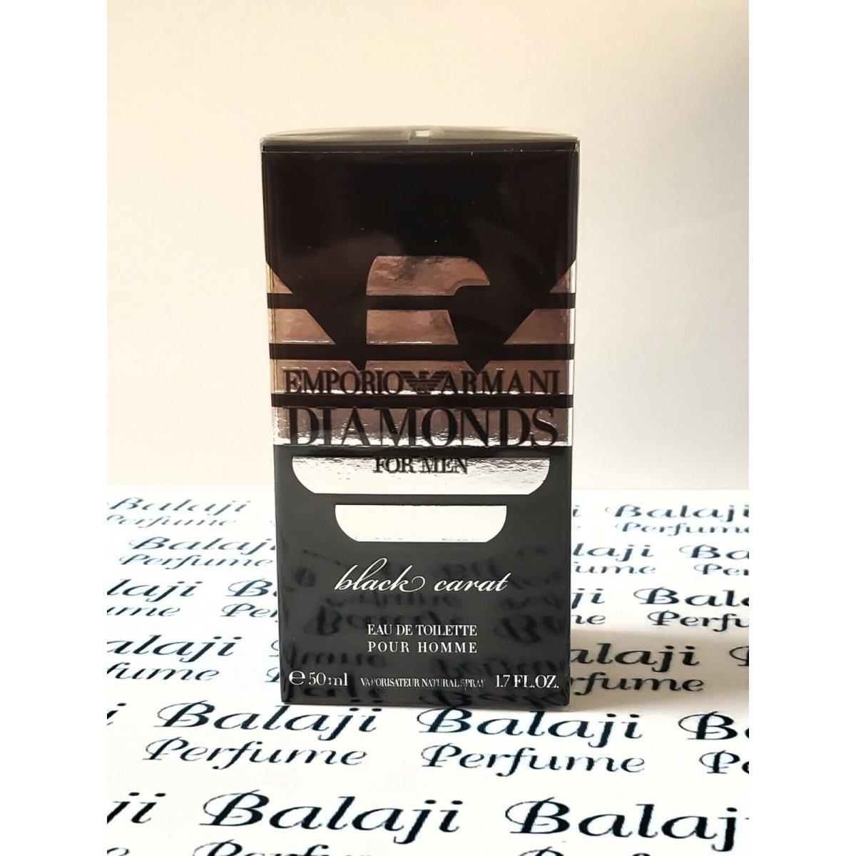 Emporio Diamonds Black Carat Men Giorgio Armani Edt Spray 1.7 oz