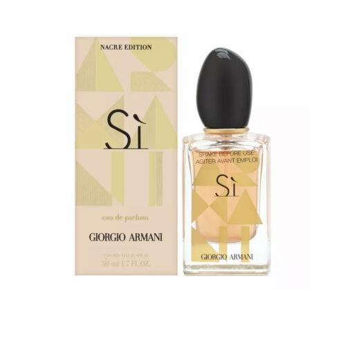 Si by Giorgio Armani For Women 1.7 Oz Edp Spray Nacre Edition