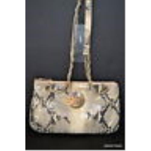 Dkny Metallic Python Handbag Bolsa Sac V Ska Handtasche