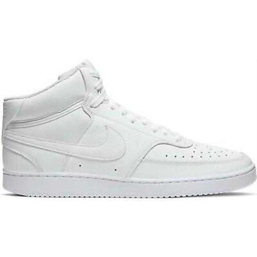 Big Kids and Men`s Nike Court Vision Mid White CD5466 100
