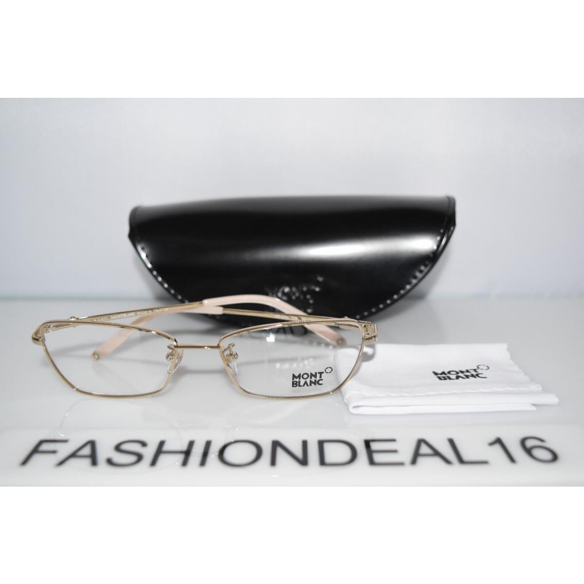 Montblanc MB 378 Gold MB378 028 53-16-135 RX Eyeglasses