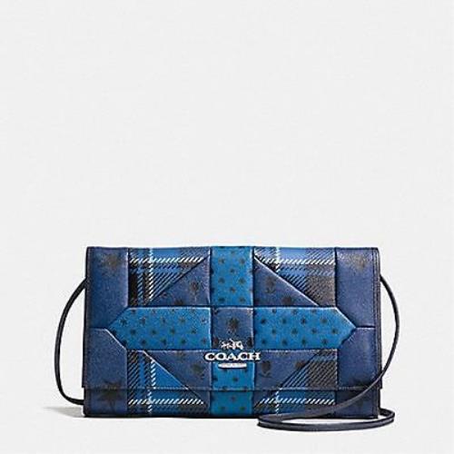 Coach Downtown Clutch in Printed Patchwork Leather F34525