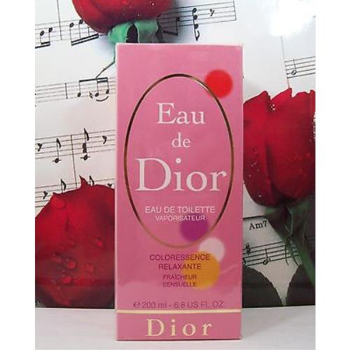 Eau De Dior Coloressence Relaxante Edt Spray 6.8 Oz. By Christian Dior