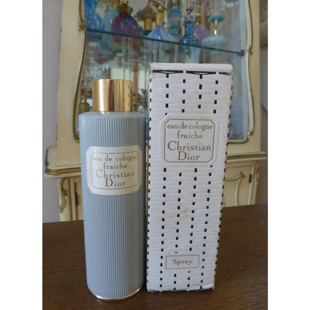 Vtg 1950s Parfums Christian Dior Eau Fraiche Edc Refill Canister 3 Oz